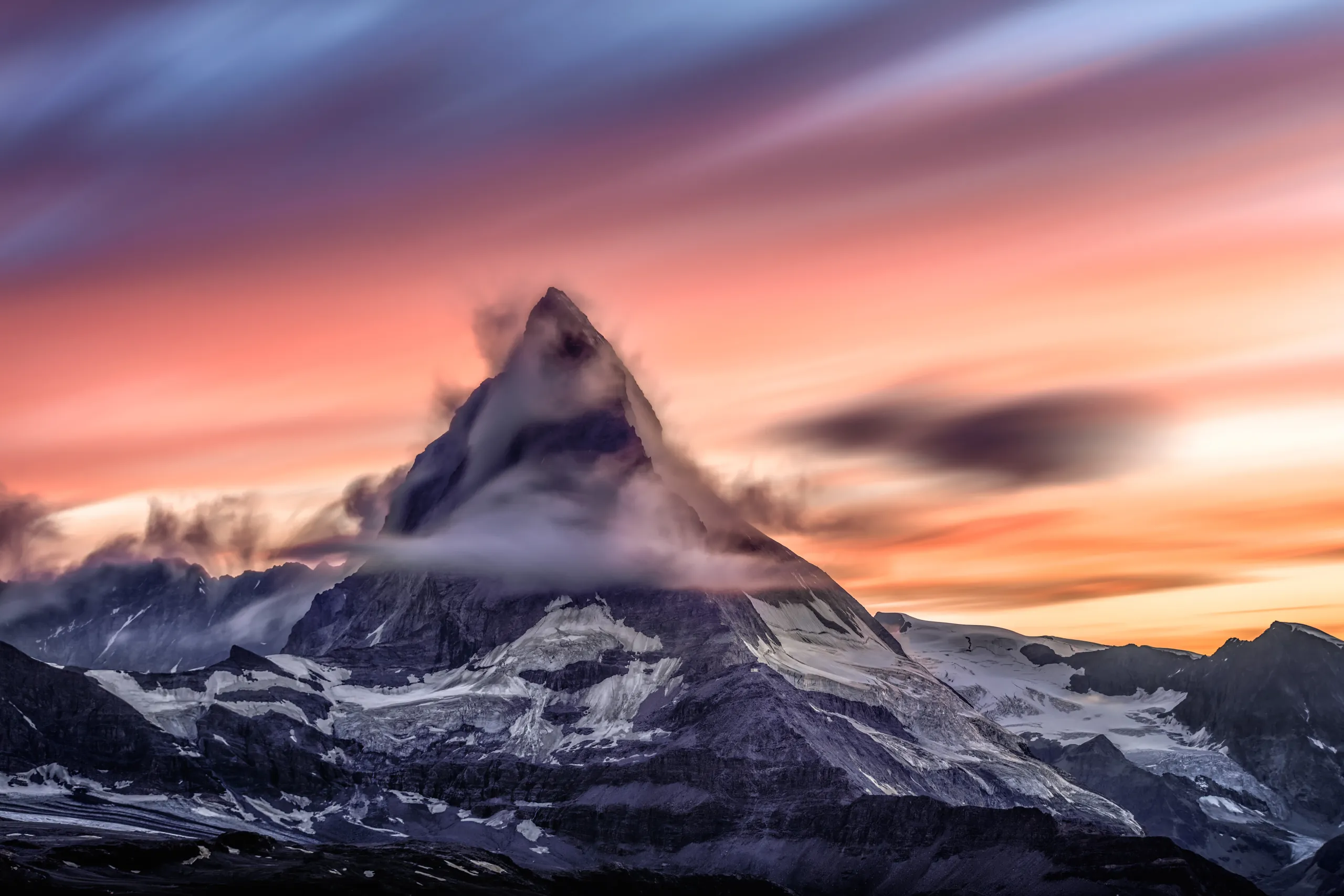 The Matterhorn at sunset